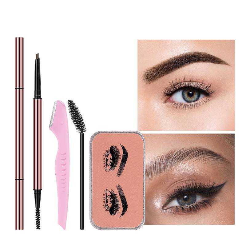 Eyebrow Soap Brow Pencil Long lasting Waterproof Eye Brow Pen Gel Wax With Trimmer Fluffy Feathery For Eyebrow Enhancers