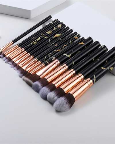 5 8 10 15pcs Marble Makeup Brushes Set Eye Shadow Foundation Powder Edge Control Brush Make Up Brush Maquiagem Cosmetic Beauty