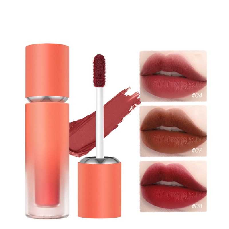 8 Colors Girl Fashion Liquid Lipstick Velvet Matte Lip Glaze Easy To Color Waterproof Red Lip Tint Lips Cosmetic TSLM1
